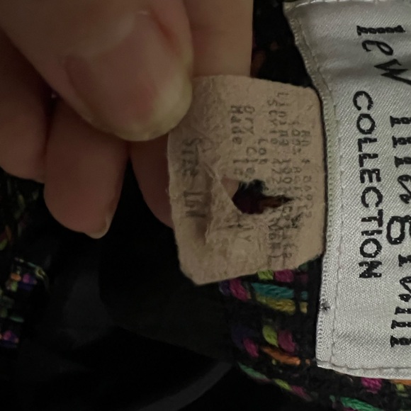 Chic Multicolor Tweed Women's Blazer - Picture 3 of 4